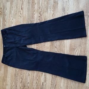 (14) Talbots Black Curvy Bootcut Corduroy Pants Business Casual Office Soft